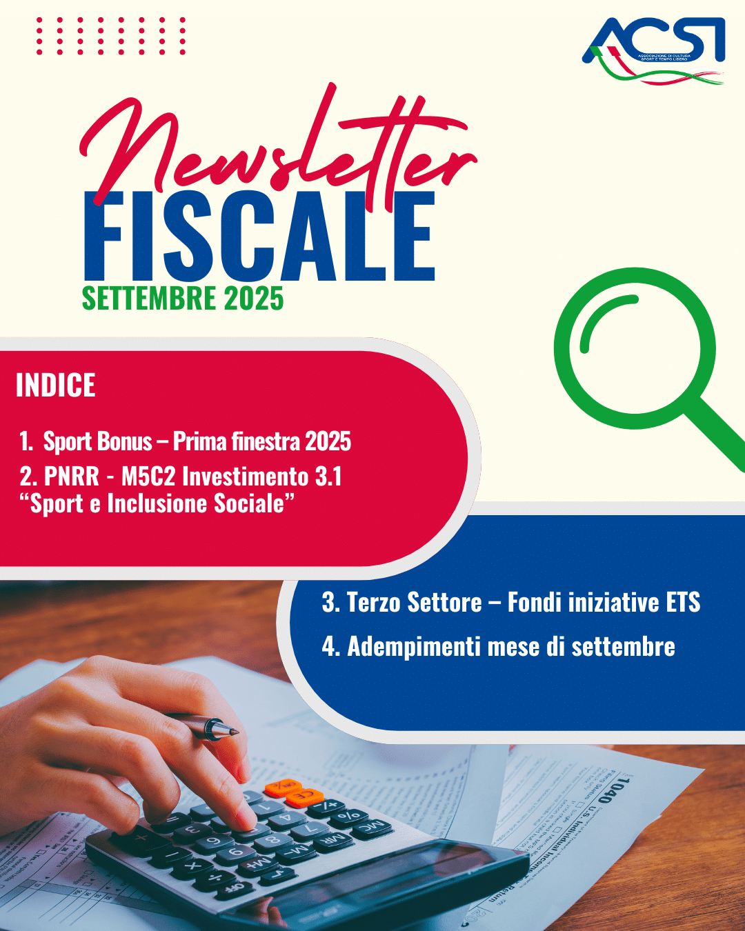 NEWSLETTER FISCALE ACSI &ndash; SETTEMBRE 2025