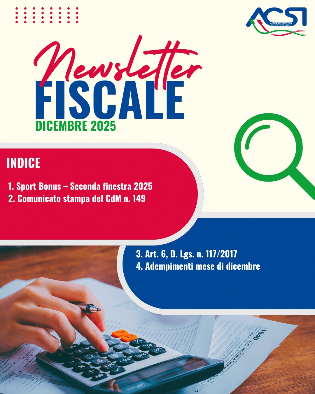 NEWSLETTER FISCALE ACSI &ndash; DICEMBRE 2025