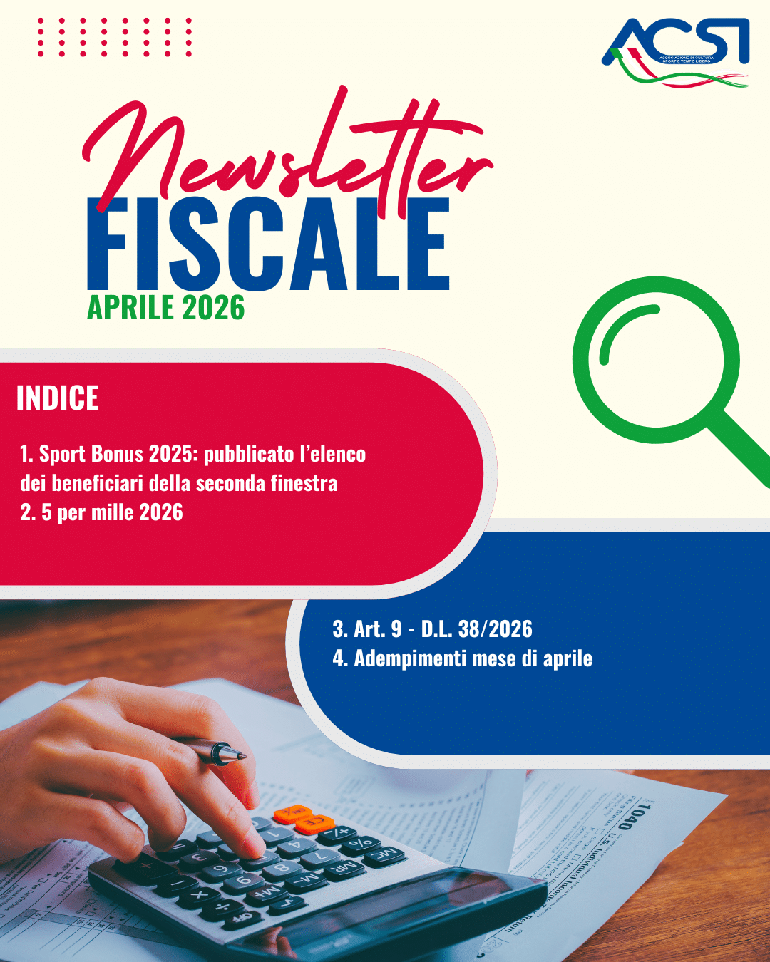 NEWSLETTER FISCALE ACSI &ndash; APRILE 2026